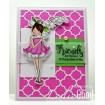 tiny townie GARDEN GIRL LILY OF THE VALLEY (includes 1 stamp)